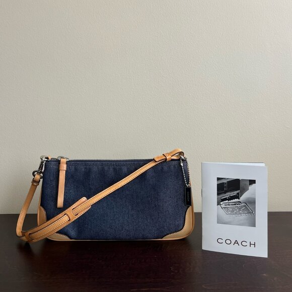 Coach Denim/Leather Trim Mini Purse Perfect Condition! - Picture 2 of 7
